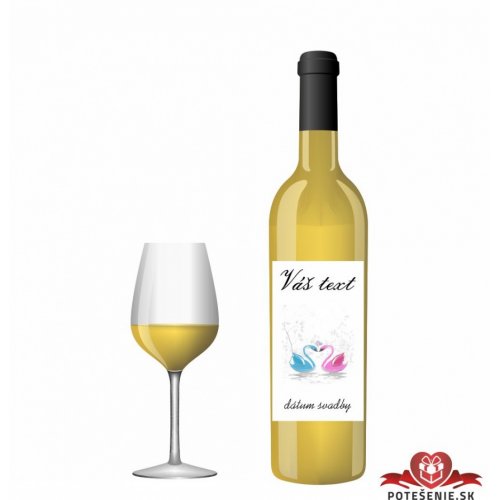 Svatební víno pro hosty, motív S296 - Svatební vína