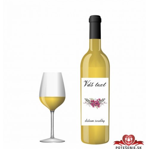 Svatební víno pro hosty, motív S367 - Svatební vína