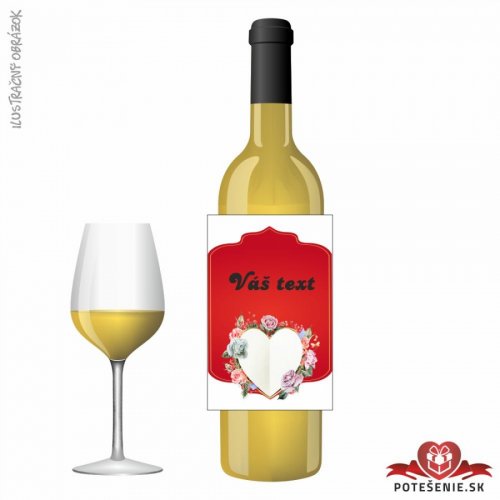 Svatební víno pro hosty, motív S528 - Svatební vína