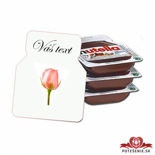 Svatební mini Nutella, motív S114 - Svatební Nutella