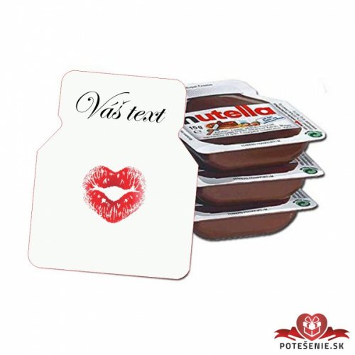 Svatební mini Nutella, motív S224 - Svatební Nutella
