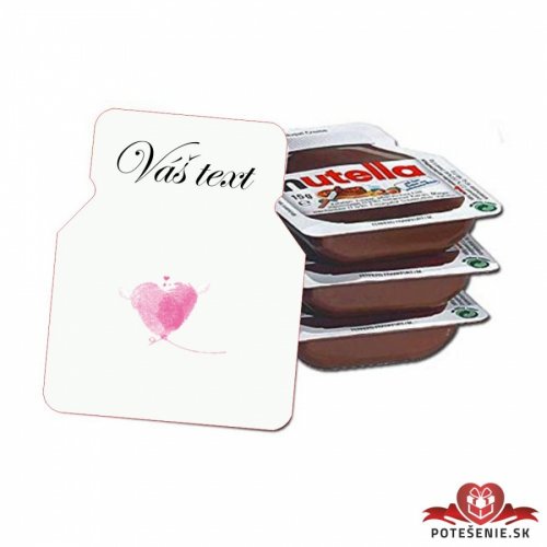 Svatební mini Nutella, motív S396 - Svatební Nutella