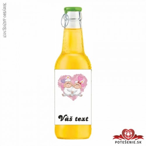 Svatební ovocný nápoj pro hosty, motív S168 - Svatební ovocný nápoj