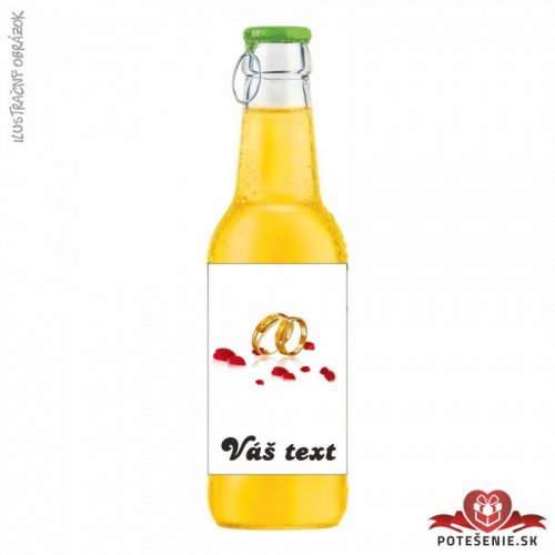 Svatební ovocný nápoj pro hosty, motív S204 - Svatební ovocný nápoj