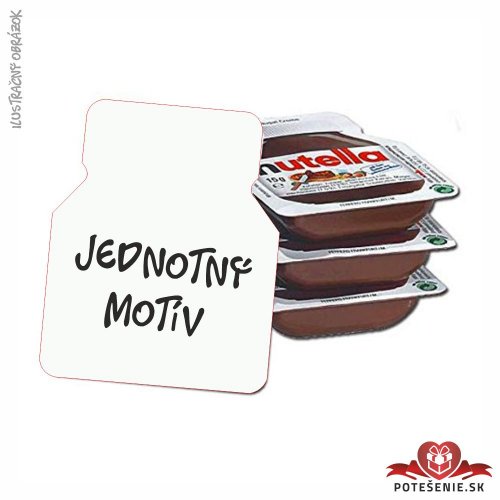 Svatební mini Nutella, jednotný motív