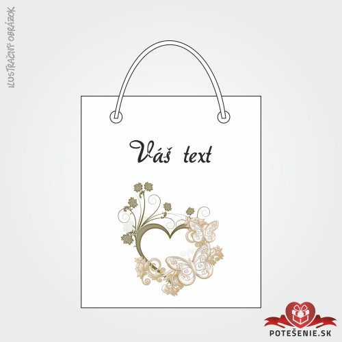 Taška na dárek pro svatební hosty, motív T069 - Dárkové tašky pro hosty