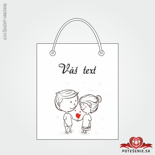 Taška na dárek pro svatební hosty, motív T073 - Dárkové tašky pro hosty