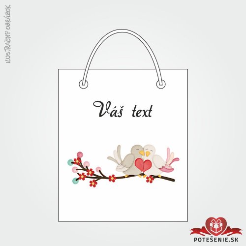 Taška na dárek pro svatební hosty, motív T022 - Dárkové tašky pro hosty