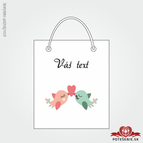 Taška na dárek pro svatební hosty, motív T005 - Dárkové tašky pro hosty
