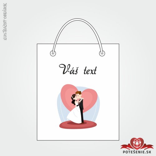 Taška na dárek pro svatební hosty, motív T010 - Dárkové tašky pro hosty