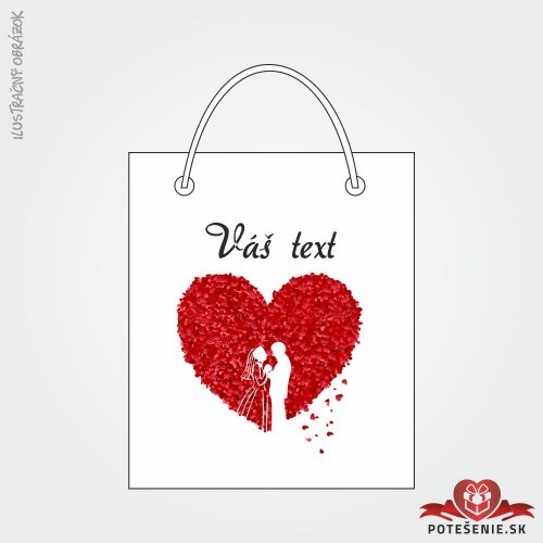 Taška na dárek pro svatební hosty, motív T028 - Dárkové tašky pro hosty